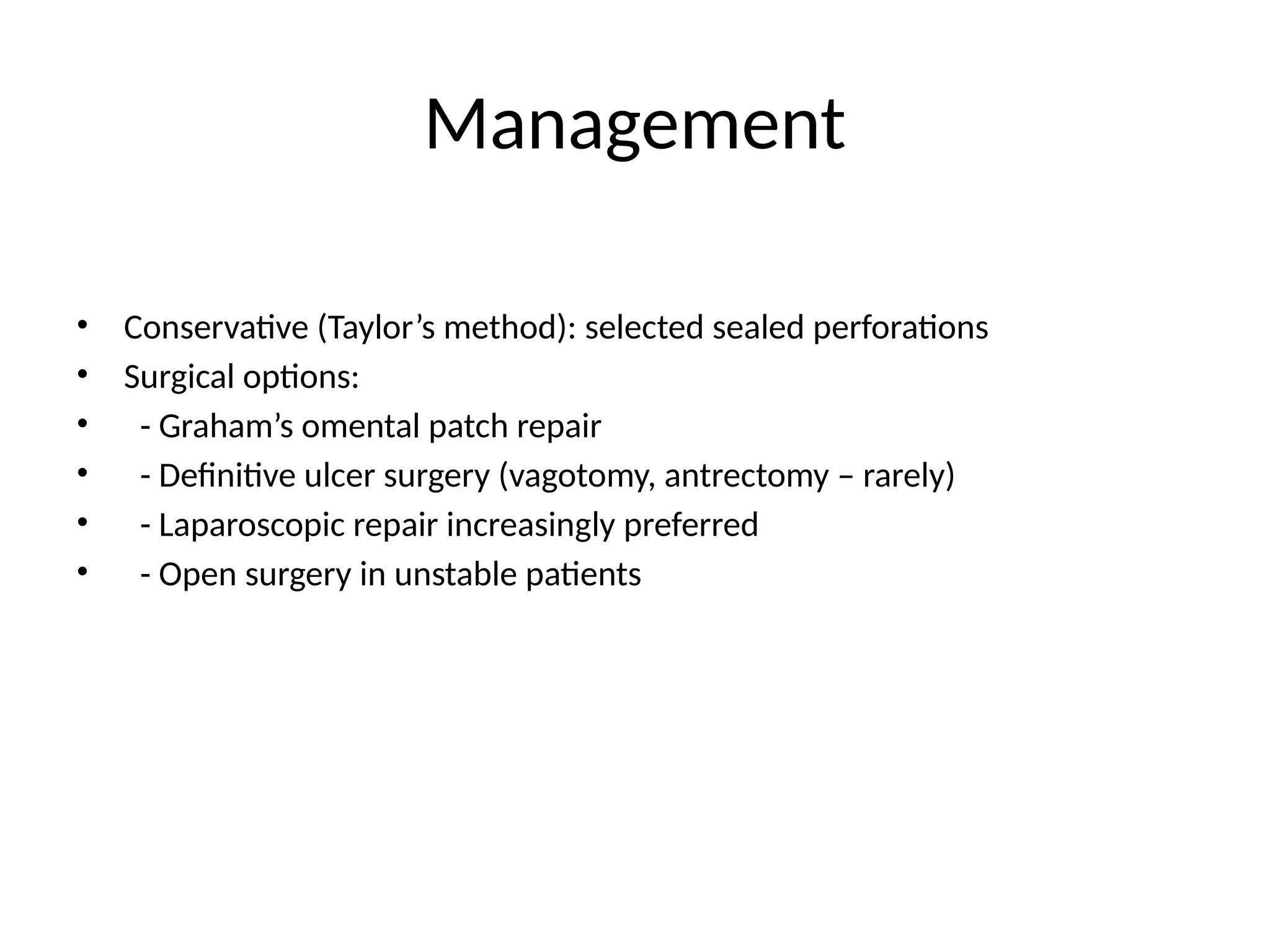 Graham's Patch Duodenal Perforation: Diagnosis & Management | PPTX