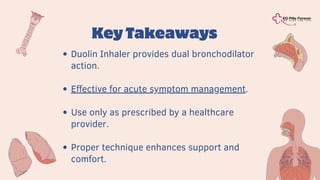Duolin Inhaler 50 mcg + 20 mcg – Dual Bronchodilator for COPD & Asthma ...