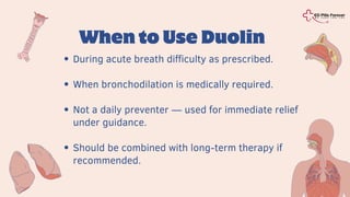 Duolin Inhaler 50 mcg + 20 mcg – Dual Bronchodilator for COPD & Asthma ...