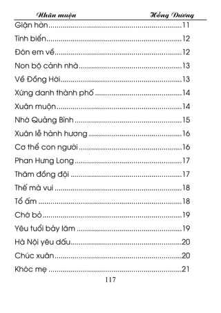 Nh·n muén Hång D­¬ng
117
GiËn hên..................................................................11
T×nh biÓn..............