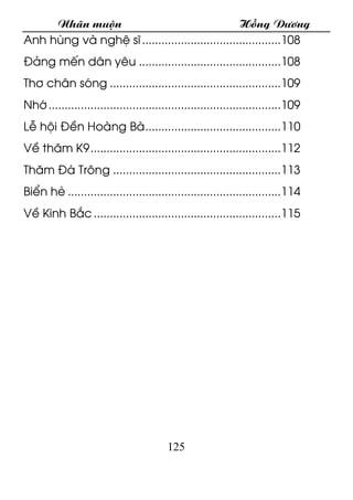 Nh·n muén Hång D­¬ng
125
Anh hïng vµ nghÖ sÜ...........................................108
§¶ng mÕn d©n yªu .................