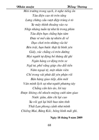 Nh·n muén Hång D­¬ng
68
M«i tr­êng trong s¹ch, Ýt nghe tiÕng ån
Tµu ®iÖn cao tÝt trªn tÇng
L­ng chõng cÇu v­ît ®iÖp trïng ...