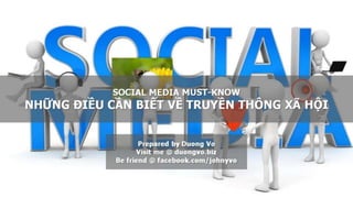 Social Media Must-Know