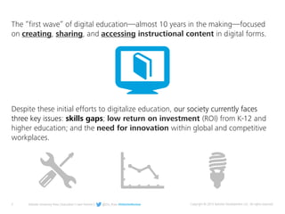 2 Deloitte University Press | Education’s next frontier | @DU_Press #DeloitteReview Copyright © 2015 Deloitte Development ...