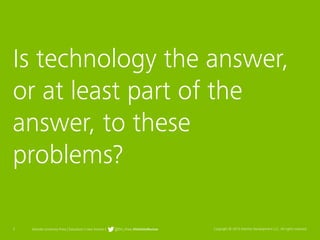 3 Deloitte University Press | Education’s next frontier | @DU_Press #DeloitteReview Copyright © 2015 Deloitte Development ...