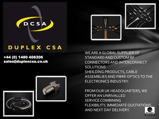 Duplex csa ltd | PPTX