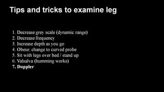 Duplex peripheral veins