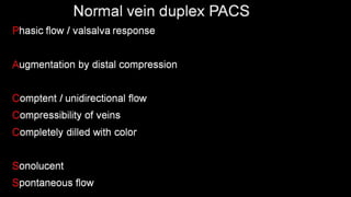 Duplex peripheral veins