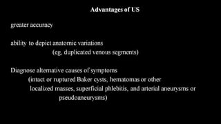 Duplex peripheral veins