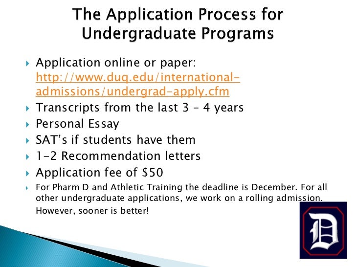 Duquesne university essay