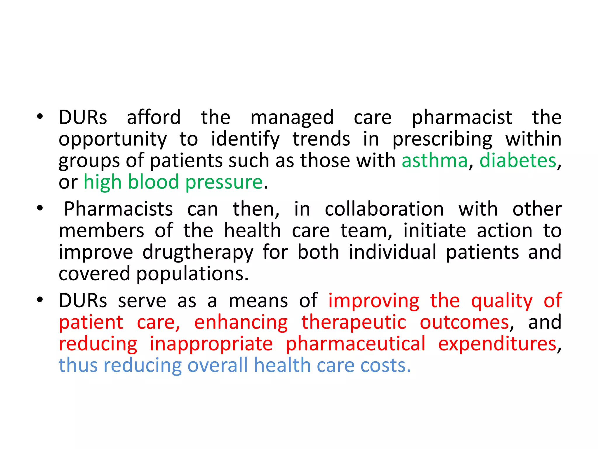 Drug Utilization review PPT