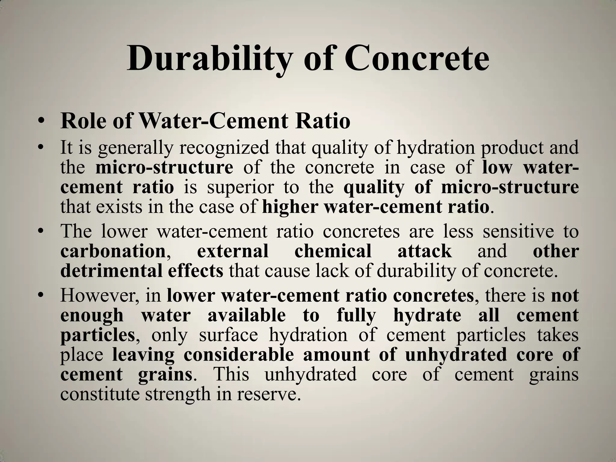 Durability and Permeability of Concrete | PDF