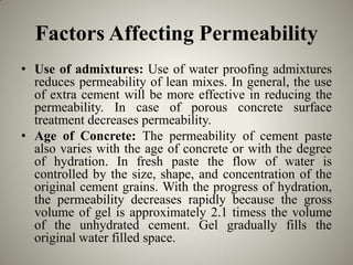 Durability and Permeability of Concrete | PDF