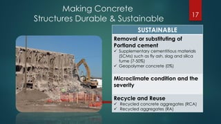 Durability of Reinforced Concrete – A major player in Environmental ...