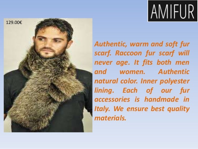 Durable Fox Fur Scarves For Men