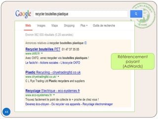 Référencement
payant
(AdWords)
44
 