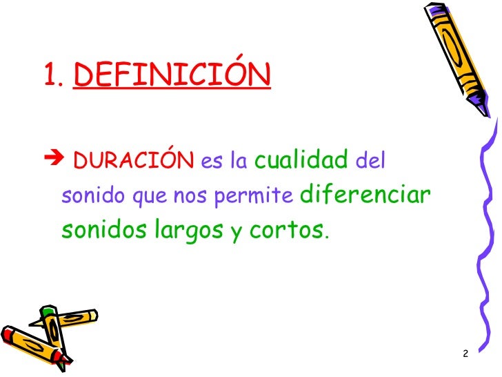 DURACIÓN DEL SONIDO
