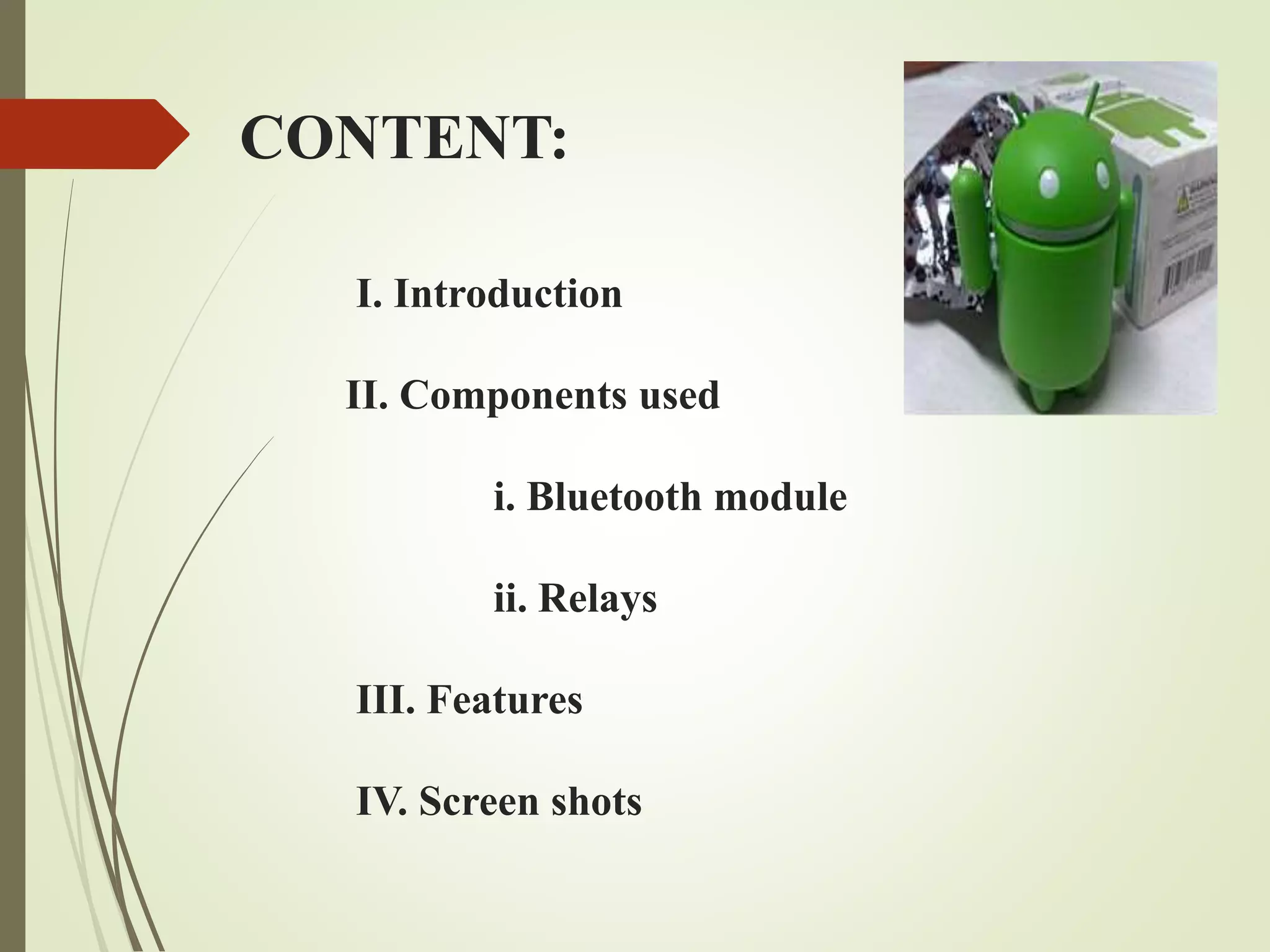 Home automation using android mobiles | PPTX | Technology & Computing