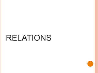 RELATIONS
 
