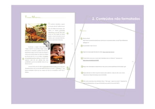 2. Conteúdos não formatados
 