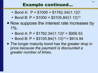 Duration Bond Example Duration model | PPT