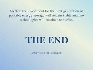 Secondary Batteries Advantages