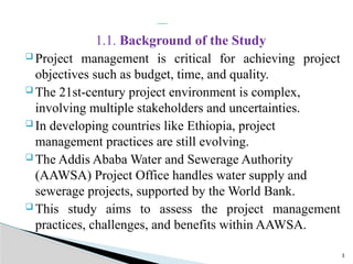 Project Management practices at Addis Ababa and Water project.pptx