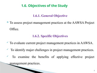 Project Management practices at Addis Ababa and Water project.pptx