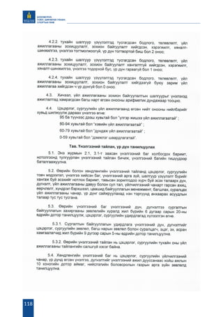 БОЛОВСРОЛ,
СОЁЛ, ШИНЖЛЭХ УХААН,
СПОРТЫН ЯАМ
118
 