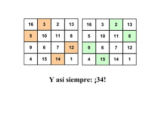 Y así siempre : ¡34!