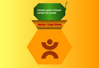 Intricate works of thread marked this pandal Barisha Yubak Brinda 