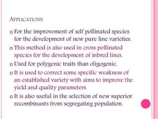 PEDIGREE METHOD OF PLANT BREEDING | PPTX