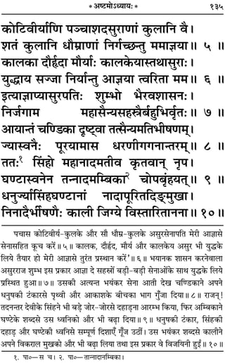135* •c≈U◊Ù˘äÿÊÿ—*
∑§ÙÁ≈UﬂËÿÊ¸ÁáÊ ¬ÜøÊ‡ÊŒ‚È⁄UÊáÊÊ¢ ∑È§‹ÊÁŸ ﬂÒ–
‡ÊÃ¢ ∑È§‹ÊÁŸ œı◊˝ÊáÊÊ¢ ÁŸª¸ë¿ãÃÈ ◊◊ÊôÊÿÊH 5 H
∑§Ê‹∑§Ê ŒıN¸UŒÊ ◊ıÿÊ¸— ∑§Ê‹∑§ÿÊSÃÕÊ‚È⁄UÊ—–
ÿÈhÊÿ ‚Ö¡Ê ÁŸÿÊ¸ãÃÈ •ÊôÊÿÊ àﬂÁ⁄UÃÊ ◊◊H 6 H
ßàÿÊôÊÊåÿÊ‚È⁄U¬ÁÃ— ‡ÊÈê÷Ù ÷Ò⁄Uﬂ‡ÊÊ‚Ÿ—–
ÁŸ¡¸ªÊ◊ ◊„ÔÊ‚Òãÿ‚„ÔdÒ’¸„ÈÔÁ÷ﬂ¸ÎÃ—H 7 H
•ÊÿÊãÃ¢ øÁá«∑§Ê ŒÎc≈˜UﬂÊ Ãà‚Òãÿ◊ÁÃ÷Ë·áÊ◊˜˜–
ÖÿÊSﬂŸÒ— ¬Í⁄UÿÊ◊Ê‚ œ⁄UáÊËªªŸÊãÃ⁄U◊˜˜H 8 H
ÃÃ—1 Á‚¢ „ÔÙ ◊„ÔÊŸÊŒ◊ÃËﬂ ∑Î§ÃﬂÊŸ˜ ŸÎ¬–
ÉÊá≈UÊSﬂŸŸ ÃãŸÊŒ◊Áê’∑§Ê2 øÙ¬’Î¢„ÔÿÃ˜˜H 9 H
œŸÈÖÿÊ¸Á‚¢ „ÔÉÊá≈UÊŸÊ¢ ŸÊŒÊ¬ÍÁ⁄UÃÁŒæ˜˜◊ÈπÊ–
ÁŸŸÊŒÒ÷Ë¸·áÊÒ— ∑§Ê‹Ë Á¡Çÿ ÁﬂSÃÊÁ⁄UÃÊŸŸÊH 10H
¬øÊ‚ ∑§ÊÁ≈UﬂËÿ¸-∑È§‹∑§ •ÊÒ⁄U ‚ÊÒ œÊÒ◊˝-∑È§‹∑§ •‚È⁄U‚ŸÊ¬ÁÃ ◊⁄UË •ÊôÊÊ‚
‚ŸÊ‚Á„UÃ ∑Í§ø ∑§⁄¥UH 5H ∑§Ê‹∑§, ŒÊÒN¸UŒ, ◊ÊÒÿ¸ •ÊÒ⁄U ∑§Ê‹∑§ÿ •‚È⁄U ÷Ë ÿÈh∑§
Á‹ÿ ÃÒÿÊ⁄U „UÊ ◊⁄UË •ÊôÊÊ‚ ÃÈ⁄¢UÃ ¬˝SÕÊŸ ∑§⁄¥U”H 6H ÷ÿÊŸ∑§ ‡ÊÊ‚Ÿ ∑§⁄UŸﬂÊ‹Ê
•‚È⁄U⁄UÊ¡ ‡ÊÈê÷ ß‚ ¬˝∑§Ê⁄U •ÊôÊÊ Œ ‚„UdÊ¥ ’«∏UË-’«∏UË ‚ŸÊ•Ê¥∑§ ‚ÊÕ ÿÈh∑§ Á‹ÿ
¬˝ÁSÕÃ „ÈU•ÊH 7H ©U‚∑§Ë •àÿãÃ ÷ÿ¢∑§⁄U ‚ŸÊ •ÊÃË Œπ øÁá«U∑§ÊŸ •¬Ÿ
œŸÈ·∑§Ë ≈¢U∑§Ê⁄U‚ ¬ÎâﬂË •ÊÒ⁄U •Ê∑§Ê‡Ê∑§ ’Ëø∑§Ê ÷Êª ªÈ°¡Ê ÁŒÿÊH 8H ⁄UÊ¡Ÿ˜Ô!
ÃŒŸãÃ⁄U ŒﬂË∑§ Á‚¢„UŸ ÷Ë ’«∏U ¡Ê⁄U-¡Ê⁄U‚ Œ„UÊ«∏UŸÊ •Ê⁄Uê÷ Á∑§ÿÊ, Á»§⁄U •Áê’∑§ÊŸ
ÉÊá≈U∑§ ‡ÊéŒ‚ ©U‚ äﬂÁŸ∑§Ê •ÊÒ⁄U ÷Ë ’…∏UÊ ÁŒÿÊH 9H œŸÈ·∑§Ë ≈¢U∑§Ê⁄U, Á‚¢„U∑§Ë
Œ„UÊ«∏U •ÊÒ⁄U ÉÊá≈U∑§Ë äﬂÁŸ‚ ‚ê¬ÍáÊ¸ ÁŒ‡ÊÊ∞° ªÍ°¡ ©U∆UË¥– ©U‚ ÷ÿ¢∑§⁄U ‡ÊéŒ‚ ∑§Ê‹ËŸ
•¬Ÿ Áﬂ∑§⁄UÊ‹ ◊Èπ∑§Ê •ÊÒ⁄U ÷Ë ’…∏UÊ Á‹ÿÊ ÃÕÊ ß‚ ¬˝∑§Ê⁄U ﬂ Áﬂ¡ÁÿŸË „ÈUßZH 10H
1. ¬Ê0ó‚ ø– 2. ¬Ê0óÃÊãŸÊŒÊŸÁê’∑§Ê–
 