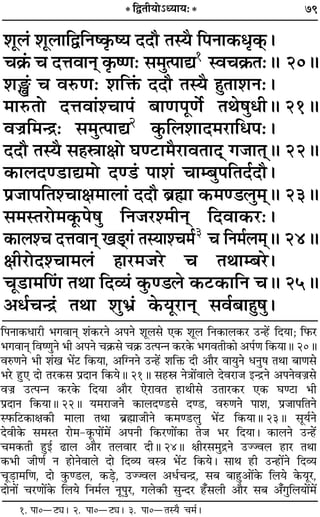 79
‡ÊÍ‹¢ ‡ÊÍ‹ÊÁmÁŸc∑Î§cÿ ŒŒı ÃSÿÒ Á¬ŸÊ∑§œÎ∑˜§–
ø∑˝¥§ ø ŒûÊﬂÊŸ˜ ∑Î§cáÊ— ‚◊Èà¬Êl1 Sﬂø∑˝§Ã—H 20H
‡ÊW¢ ø ﬂL§áÊ— ‡ÊÁQ¢§ ŒŒı ÃSÿÒ „ÈÔÃÊ‡ÊŸ—–
◊ÊL§ÃÙ ŒûÊﬂÊ¢‡øÊ¬¢ ’ÊáÊ¬ÍáÙ¸ ÃÕ·ÈœËH 21H
ﬂÖÊ˝Á◊ãº˝— ‚◊Èà¬Êl2 ∑È§Á‹‡ÊÊŒ◊⁄UÊÁœ¬—–
ŒŒı ÃSÿÒ ‚„ÔdÊˇÊÙ ÉÊá≈UÊ◊Ò⁄UÊﬂÃÊŒ˜˜ ª¡ÊÃ˜˜H 22H
∑§Ê‹Œá«UÊl◊Ù Œá«¢ ¬Ê‡Ê¢ øÊê’È¬ÁÃŒ¸Œı–
¬˝¡Ê¬ÁÃ‡øÊˇÊ◊Ê‹Ê¢ ŒŒı ’˝rÊÊ ∑§◊á«‹È◊˜˜H 23H
‚◊SÃ⁄UÙ◊∑Í§¬·È ÁŸ¡⁄U‡◊ËŸ˜ ÁŒﬂÊ∑§⁄U—–
∑§Ê‹‡ø ŒûÊﬂÊŸ˜ π«˜˜ª¢ ÃSÿÊ‡ø◊¸3 ø ÁŸ◊¸‹◊˜˜H 24H
ˇÊË⁄UÙŒ‡øÊ◊‹¢ „ÔÊ⁄U◊¡⁄U ø ÃÕÊê’⁄–
øÍ«UÊ◊Áá¢Ê ÃÕÊ ÁŒ√ÿ¢ ∑È§á«‹ ∑§≈U∑§ÊÁŸ øH 25H
•œ¸øãº˝¢ ÃÕÊ ‡ÊÈ÷˝¢ ∑§ÿÍ⁄UÊŸ˜ ‚ﬂ¸’Ê„ÈÔ·È–
1. ¬Ê0ó≈UK– 2. ¬Ê0ó≈UK– 3. ¬Ê0óÃSÿÒ ø◊¸–
* ÁmÃËÿÙ˘äÿÊÿ—*
Á¬ŸÊ∑§œÊ⁄UË ÷ªﬂÊŸ˜Ô ‡Ê¢∑§⁄UŸ •¬Ÿ ‡ÊÍ‹‚ ∞∑§ ‡ÊÍ‹ ÁŸ∑§Ê‹∑§⁄U ©Uã„¥U ÁŒÿÊ; Á»§⁄U
÷ªﬂÊŸ˜Ô ÁﬂcáÊÈŸ ÷Ë •¬Ÿ ø∑˝§‚ ø∑˝§ ©Uà¬ãŸ ∑§⁄U∑§ ÷ªﬂÃË∑§Ê •¬¸áÊ Á∑§ÿÊH 20H
ﬂL§áÊŸ ÷Ë ‡Ê¢π ÷¥≈U Á∑§ÿÊ, •ÁÇŸŸ ©Uã„¥U ‡ÊÁQ§ ŒË •ÊÒ⁄U ﬂÊÿÈŸ œŸÈ· ÃÕÊ ’ÊáÊ‚
÷⁄U „ÈU∞ ŒÊ Ã⁄U∑§‚ ¬˝ŒÊŸ Á∑§ÿH 21H ‚„Ud ŸòÊÊ¥ﬂÊ‹ Œﬂ⁄UÊ¡ ßãº˝Ÿ •¬ŸﬂÖÊ˝‚
ﬂÖÊ˝ ©Uà¬ãŸ ∑§⁄U∑§ ÁŒÿÊ •ÊÒ⁄U ∞⁄UÊﬂÃ „UÊÕË‚ ©UÃÊ⁄U∑§⁄U ∞∑§ ÉÊá≈UÊ ÷Ë
¬˝ŒÊŸ Á∑§ÿÊH 22H ÿ◊⁄UÊ¡Ÿ ∑§Ê‹Œá«U‚ Œá«U, ﬂL§áÊŸ ¬Ê‡Ê, ¬˝¡Ê¬ÁÃŸ
S»§Á≈U∑§ÊˇÊ∑§Ë ◊Ê‹Ê ÃÕÊ ’˝rÊÔÊ¡ËŸ ∑§◊á«U‹È ÷¥≈U Á∑§ÿÊH 23H ‚Íÿ¸Ÿ
ŒﬂË∑§ ‚◊SÃ ⁄UÊ◊-∑Í§¬Ê¥◊¥ •¬ŸË Á∑§⁄UáÊÊ¥∑§Ê Ã¡ ÷⁄U ÁŒÿÊ– ∑§Ê‹Ÿ ©Uã„¥U
ø◊∑§ÃË „ÈUß¸ …UÊ‹ •ÊÒ⁄U Ã‹ﬂÊ⁄U ŒËH 24H ˇÊË⁄U‚◊Èº˝Ÿ ©UÖÖﬂ‹ „UÊ⁄U ÃÕÊ
∑§÷Ë ¡ËáÊ¸ Ÿ „UÊŸﬂÊ‹ ŒÊ ÁŒ√ÿ ﬂSòÊ ÷¥≈U Á∑§ÿ– ‚ÊÕ „UË ©Uã„UÊ¥Ÿ ÁŒ√ÿ
øÍ«∏UÊ◊ÁáÊ, ŒÊ ∑È§á«U‹, ∑§«∏U, ©UÖÖﬂ‹ •œ¸øãº˝, ‚’ ’Ê„ÈU•Ê¥∑§ Á‹ÿ ∑§ÿÍ⁄U,
ŒÊŸÊ¥ ø⁄UáÊÊ¥∑§ Á‹ÿ ÁŸ◊¸‹ ŸÍ¬È⁄U, ª‹∑§Ë ‚ÈãŒ⁄U „°U‚‹Ë •ÊÒ⁄U ‚’ •°ªÈÁ‹ÿÊ¥◊¥
 