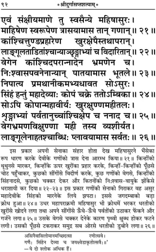 92 *üÊËŒÈªÊ¸‚åÃ‡ÊàÿÊ◊˜*
∞ﬂ¢ ‚¢ˇÊËÿ◊ÊáÙ ÃÈ Sﬂ‚Òãÿ ◊Á„U·Ê‚È⁄U—–
◊ÊÁ„U·áÊ SﬂM§¬áÊ òÊÊ‚ÿÊ◊Ê‚ ÃÊŸ˜ ªáÊÊŸ˜H 21H
∑§Ê¢Á‡øûÊÈá«¬˝„ÔÊ⁄UáÊ πÈ⁄UˇÊ¬ÒSÃÕÊ¬⁄UÊŸ˜–
‹Ê«˜U.ªÍ‹ÃÊÁ«UÃÊ¢‡øÊãÿÊÜ¿ÎXÊèÿÊ¢ ø ÁﬂŒÊÁ⁄UÃÊŸ˜H 22H
ﬂªŸ ∑§Ê¢Á‡øŒ¬⁄UÊãŸÊŒŸ ÷˝◊áÙŸ ø–
ÁŸ—‡ﬂÊ‚¬ﬂŸŸÊãÿÊŸ˜ ¬ÊÃÿÊ◊Ê‚ ÷ÍÃ‹H 23H
ÁŸ¬Êàÿ ¬˝◊ÕÊŸË∑§◊èÿœÊﬂÃ ‚Ù˘‚È⁄U—–
Á‚¢„¢Ô „ÔãÃÈ¢ ◊„ÔÊŒ√ÿÊ— ∑§Ù¬¢ ø∑˝§ ÃÃÙ˘Áê’∑§ÊH 24H
‚Ù˘Á¬ ∑§Ù¬Êã◊„ÔÊﬂËÿ¸— πÈ⁄UˇÊÈááÊ◊„ÔËÃ‹—–
oÎXÊèÿÊ¢ ¬ﬂ¸ÃÊŸÈëøÊ¢Á‡øˇÊ¬ ø ŸŸÊŒ øH 25H
ﬂª÷˝◊áÊÁﬂˇÊÈááÊÊ ◊„ÔË ÃSÿ √ÿ‡ÊËÿ¸Ã–
‹Ê«˜U.ªÍ‹ŸÊ„ÔÃ‡øÊÁéœ— å‹ÊﬂÿÊ◊Ê‚ ‚ﬂ¸Ã—H 26H
ß‚ ¬˝∑§Ê⁄U •¬ŸË ‚ŸÊ∑§Ê ‚¢„UÊ⁄U „UÊÃÊ Œπ ◊Á„U·Ê‚È⁄UŸ ÷Ò¥‚∑§Ê
M§¬ œÊ⁄UáÊ ∑§⁄U∑§ ŒﬂË∑§ ªáÊÊ¥∑§Ê òÊÊ‚ ŒŸÊ •Ê⁄Uê÷ Á∑§ÿÊH 21H Á∑§ã„UË¥∑§Ê
ÕÍÕÈŸ‚ ◊Ê⁄U∑§⁄U, Á∑§ã„UË¥∑§ ™§¬⁄U πÈ⁄UÊ¥∑§Ê ¬˝„UÊ⁄U ∑§⁄U∑§, Á∑§ã„UË¥-Á∑§ã„UË¥∑§Ê ¬Í°¿U‚
øÊ≈U ¬„È°UøÊ∑§⁄U, ∑È§¿U∑§Ê ‚Ë¥ªÊ¥‚ ÁﬂŒËáÊ¸ ∑§⁄U∑§, ∑È§¿U ªáÊÊ¥∑§Ê ﬂª‚, Á∑§ã„UË¥∑§Ê
Á‚¢„UŸÊŒ‚, ∑È§¿U∑§Ê øÄ∑§⁄U Œ∑§⁄U •ÊÒ⁄U Á∑§ÃŸÊ¥∑§Ê ÁŸ—‡ﬂÊ‚-ﬂÊÿÈ∑§ ¤ÊÊ¥∑§‚
œ⁄UÊ‡ÊÊÿË ∑§⁄U ÁŒÿÊH 22-23H ß‚ ¬˝∑§Ê⁄U ªáÊÊ¥∑§Ë ‚ŸÊ∑§Ê Áª⁄UÊ∑§⁄U ﬂ„U •‚È⁄U
◊„UÊŒﬂË∑§ Á‚¢„U∑§Ê ◊Ê⁄UŸ∑§ Á‹ÿ ¤Ê¬≈UÊ– ß‚‚ ¡ªŒê’Ê∑§Ê ’«∏UÊ
∑˝§Êœ „ÈU•ÊH 24H ©Uœ⁄U ◊„UÊ¬⁄UÊ∑˝§◊Ë ◊Á„U·Ê‚È⁄U ÷Ë ∑˝§Êœ◊¥ ÷⁄U∑§⁄U œ⁄UÃË∑§Ê
πÈ⁄UÊ¥‚ πÊŒŸ ‹ªÊ ÃÕÊ •¬Ÿ ‚Ë¥ªÊ¥‚ ™°§ø-™°§ø ¬ﬂ¸ÃÊ¥∑§Ê ©U∆UÊ∑§⁄U »¥§∑§Ÿ •ÊÒ⁄U
ª¡¸Ÿ ‹ªÊH 25H ©U‚∑§ ﬂª‚ øÄ∑§⁄U ŒŸ∑§ ∑§Ê⁄UáÊ ¬ÎâﬂË ˇÊÈéœ „UÊ∑§⁄U »§≈UŸ
‹ªË– ©U‚∑§Ë ¬Í°¿U‚ ≈U∑§⁄UÊ∑§⁄U ‚◊Èº˝ ‚’ •Ê⁄U‚ œ⁄UÃË∑§Ê «ÈU’ÊŸ ‹ªÊH 26H
•Á‚ŸÒﬂÊÁ‚‹Ù◊ÊŸ◊Áë¿Œà‚Ê ⁄UáÊÙà‚ﬂ–
ªáÊÒ— Á‚¢„ÔŸ Œ√ÿÊ ø ¡ÿˇﬂ«UÊ∑Î§ÃÙà‚ﬂÒ—H”
óÿ ŒÙ ‡‹Ù∑§ •Áœ∑§ „ÔÒ¥–
 