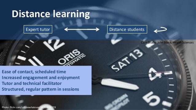 What is distance learning through Blackboard?