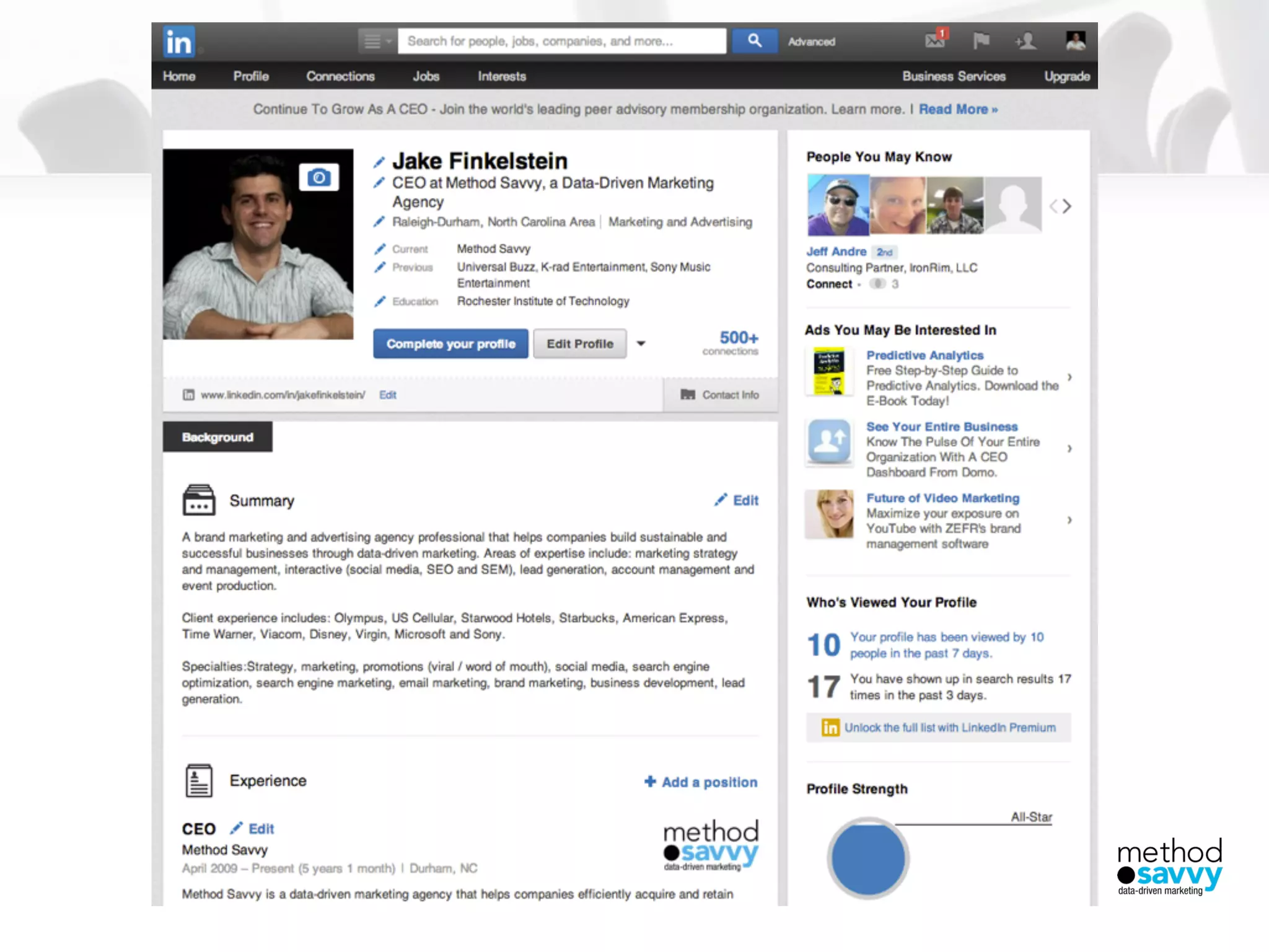 USING LINKEDIN FOR EFFECTIVE LEAD GENERATION
 