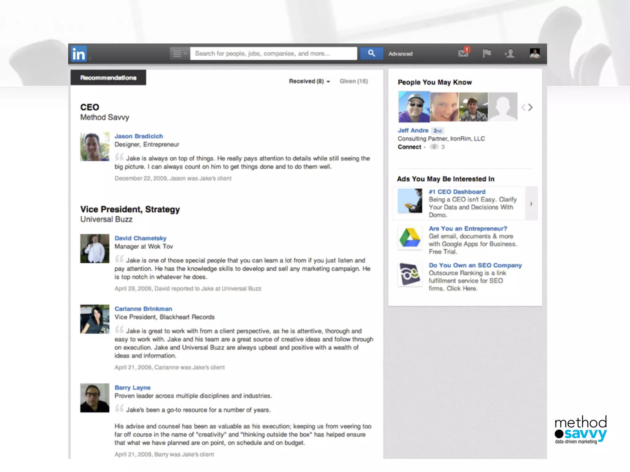 USING LINKEDIN FOR EFFECTIVE LEAD GENERATION
 