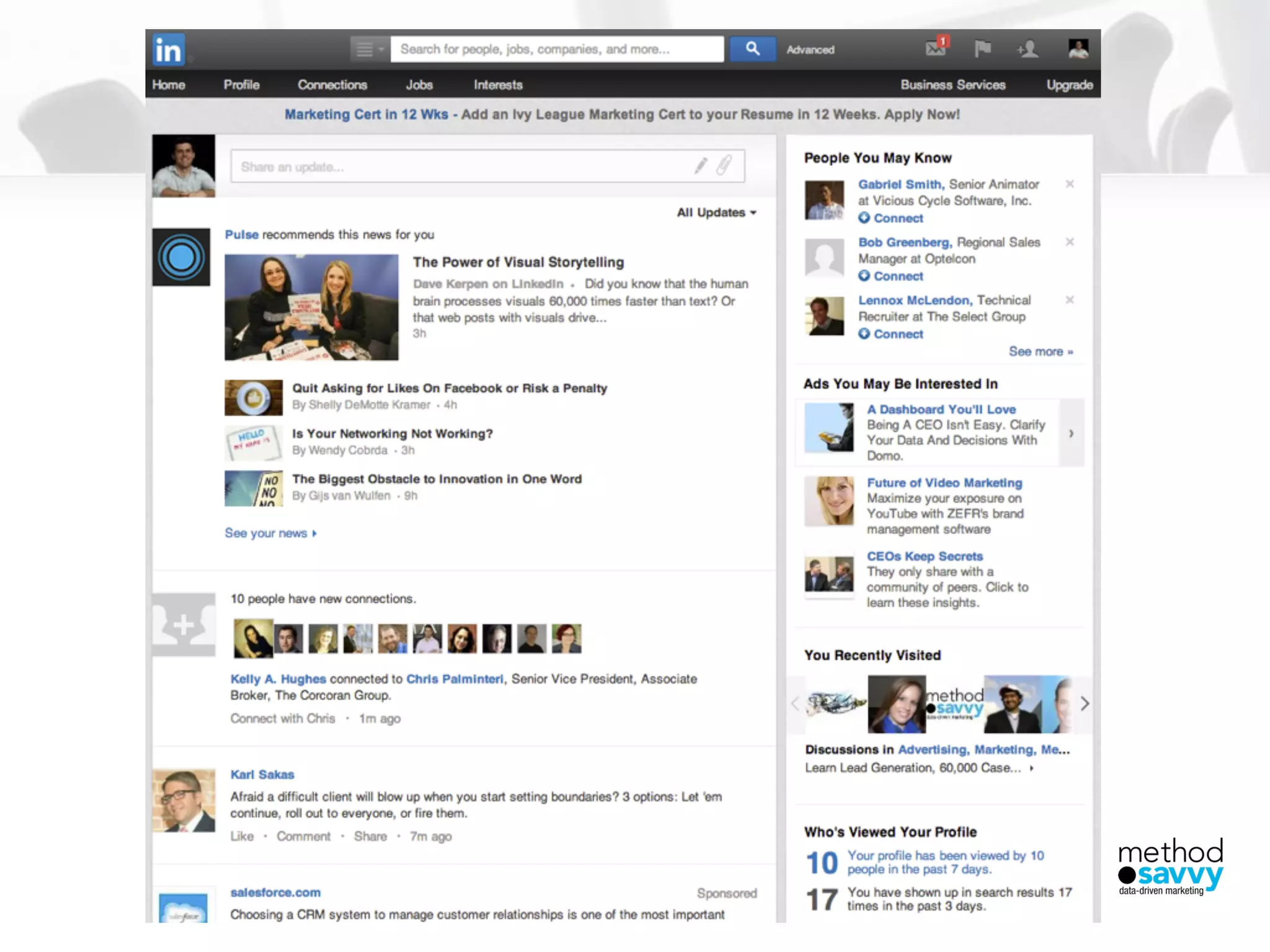 USING LINKEDIN FOR EFFECTIVE LEAD GENERATION
 