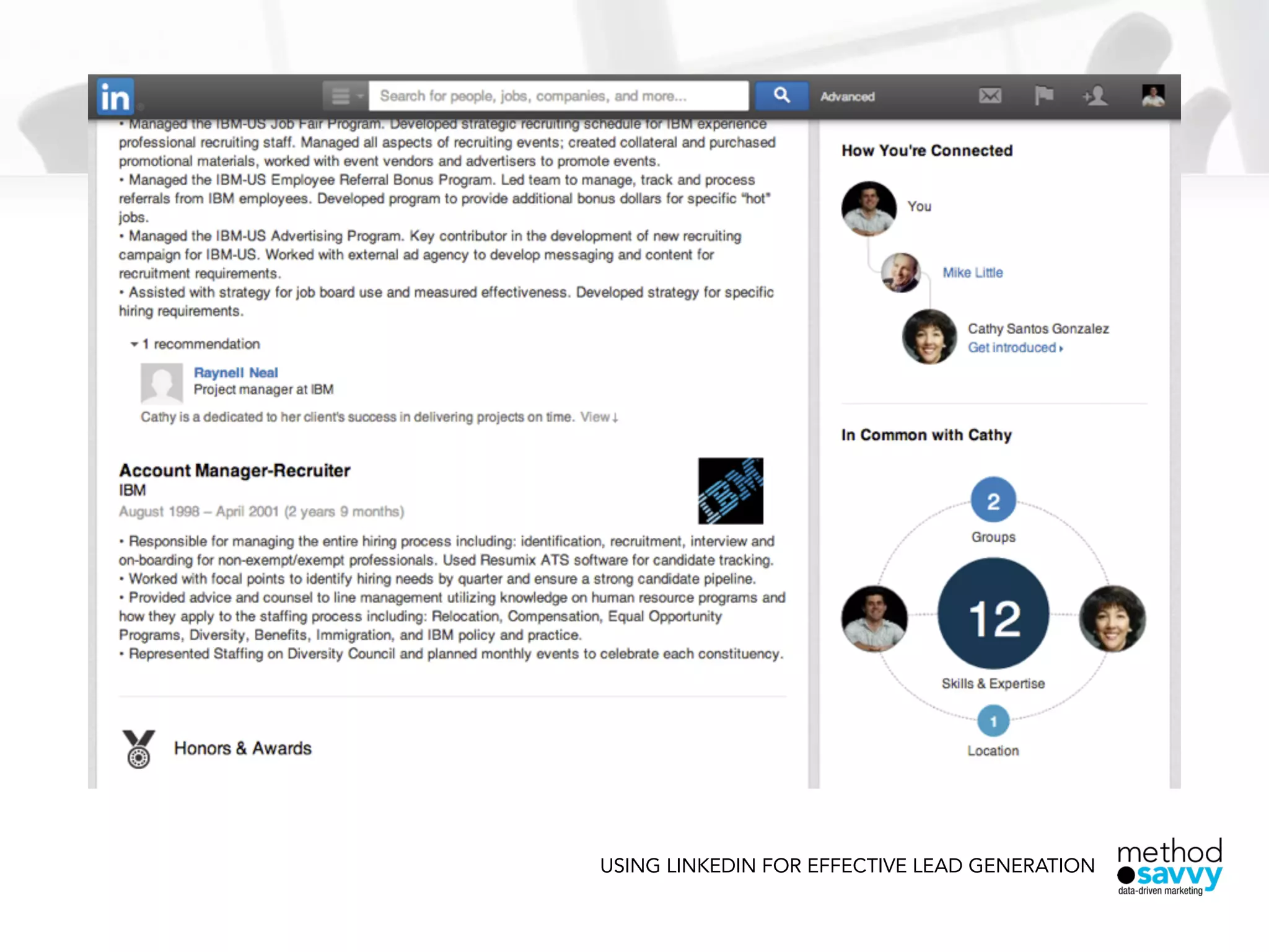 USING LINKEDIN FOR EFFECTIVE LEAD GENERATION
 