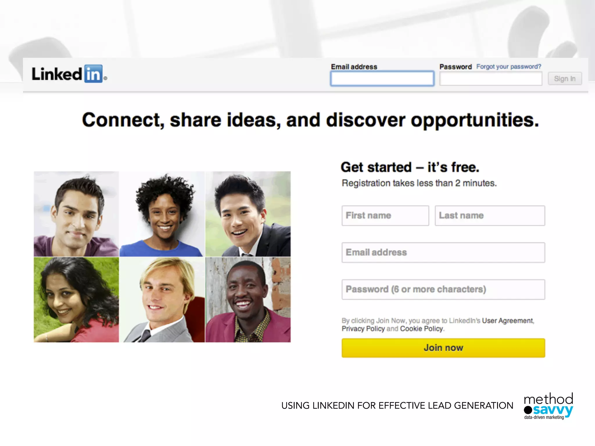 USING LINKEDIN FOR EFFECTIVE LEAD GENERATION
 