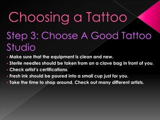  Discuss size and color with the artist.