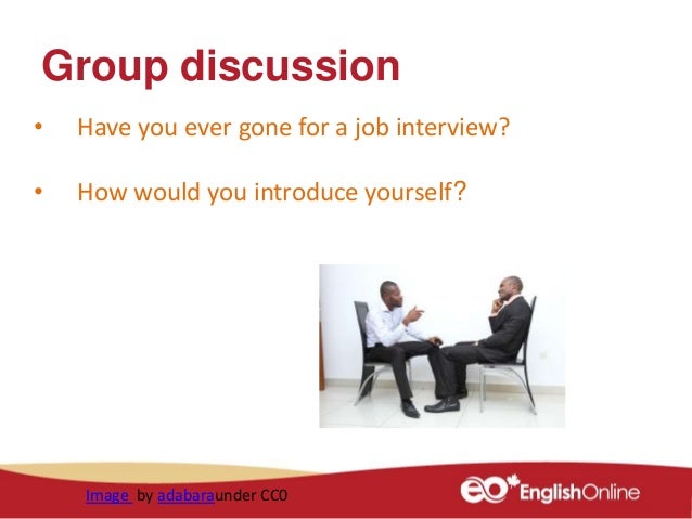 During the interview introducing yourself