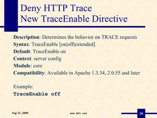 Securing Apache Web Servers | PPT