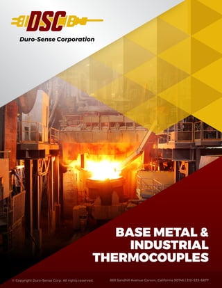 Duro-Sense Temperature Sensor Catalog | PDF