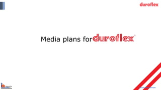 duroflex
Media plans for
Interactive Avenues
 