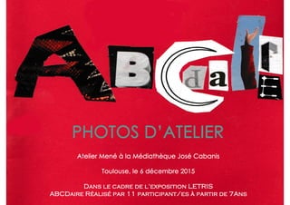 Atelier abécédaire