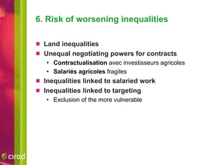 What risks do agricultural interventions entail for nutrition? A literature review and recent results from West Africa