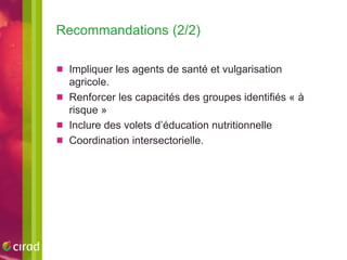 What risks do agricultural interventions entail for nutrition? A literature review and recent results from West Africa