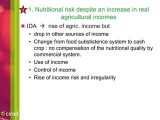 What risks do agricultural interventions entail for nutrition? A literature review and recent results from West Africa
